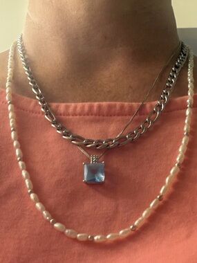 Silver Figaro Chain Necklace